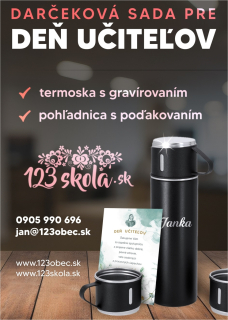 Sada termosky (420 ml) a hrnčekov,